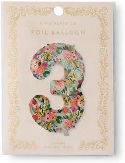 imageRIFLE PAPER CO Garden Party Full Color Mylar Numbered Balloon 40 L Decoration for Events Celebrations Holidays and Parties Stylish Pattern 73