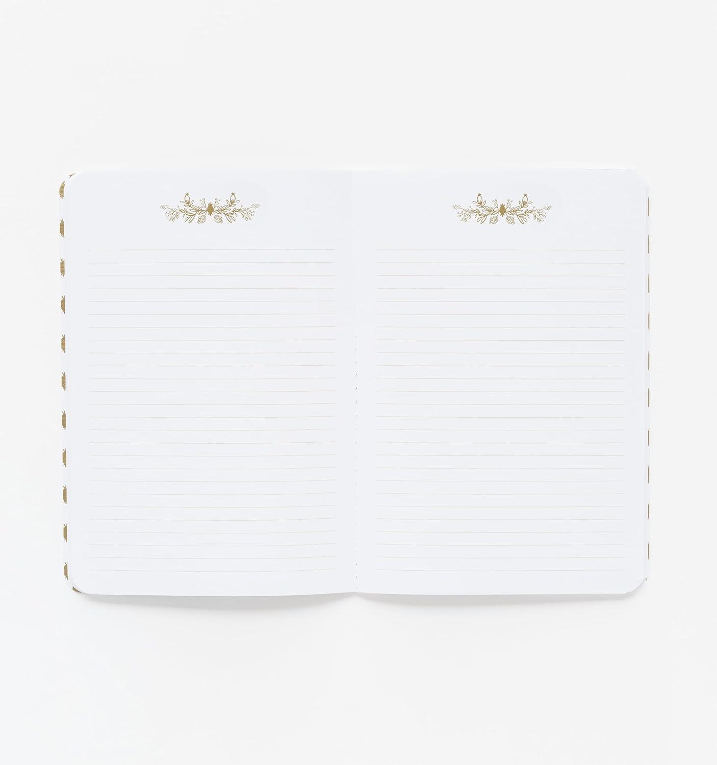 imageRIFLE PAPER CO Garden Party Stitched Notebook Set Set Of 3 Colorful Notebooks 64 Ruled Pages With Gold Ink Full Color Canvas Cover With White Text Paper Interior 6 W 85 LMulticolor