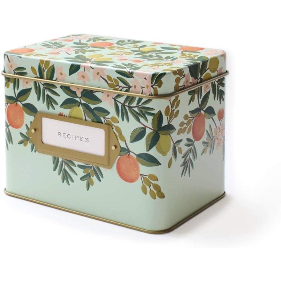 imageFloral Citrus Recipe Tin by Rifle Paper Co