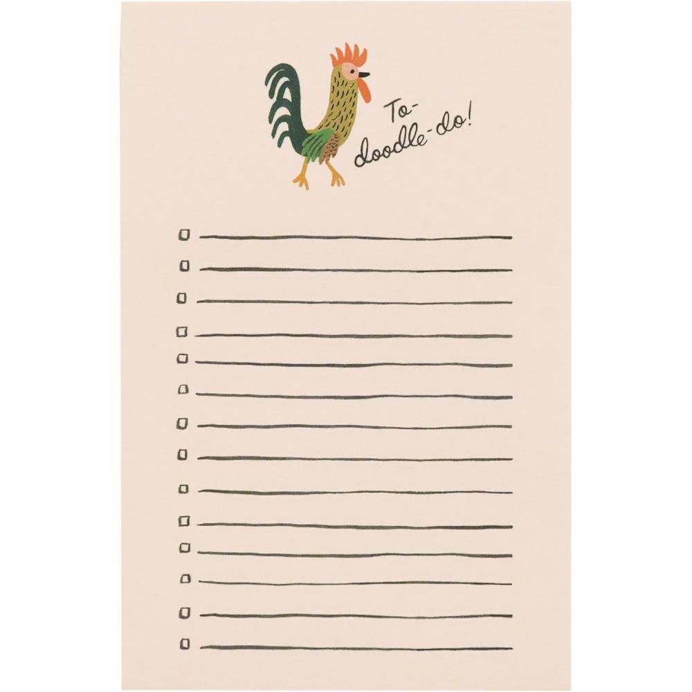 imageRIFLE PAPER CO Checklist Notepad  75 TearOff Pages Manage Important Tasks Jot Down a ToDo List or Leave a Sweet Message with our Illustrated Notepads 65 L  425 W To Doodle Do