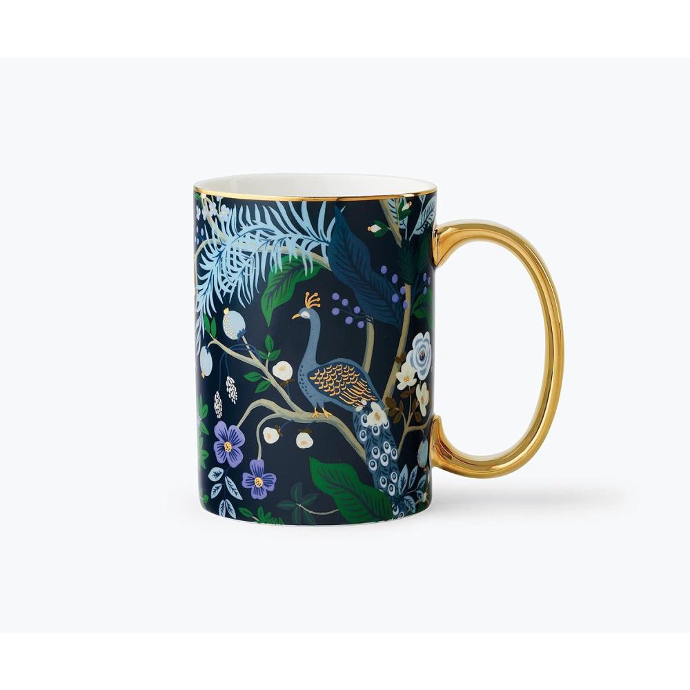 imageRIFLE PAPER CO Cool Cats Mug for Everyday Use and Gatherings with Unique Designs for Friends and Family Anytime of the Year Coffee Tea Enthusiasts and morePeacock