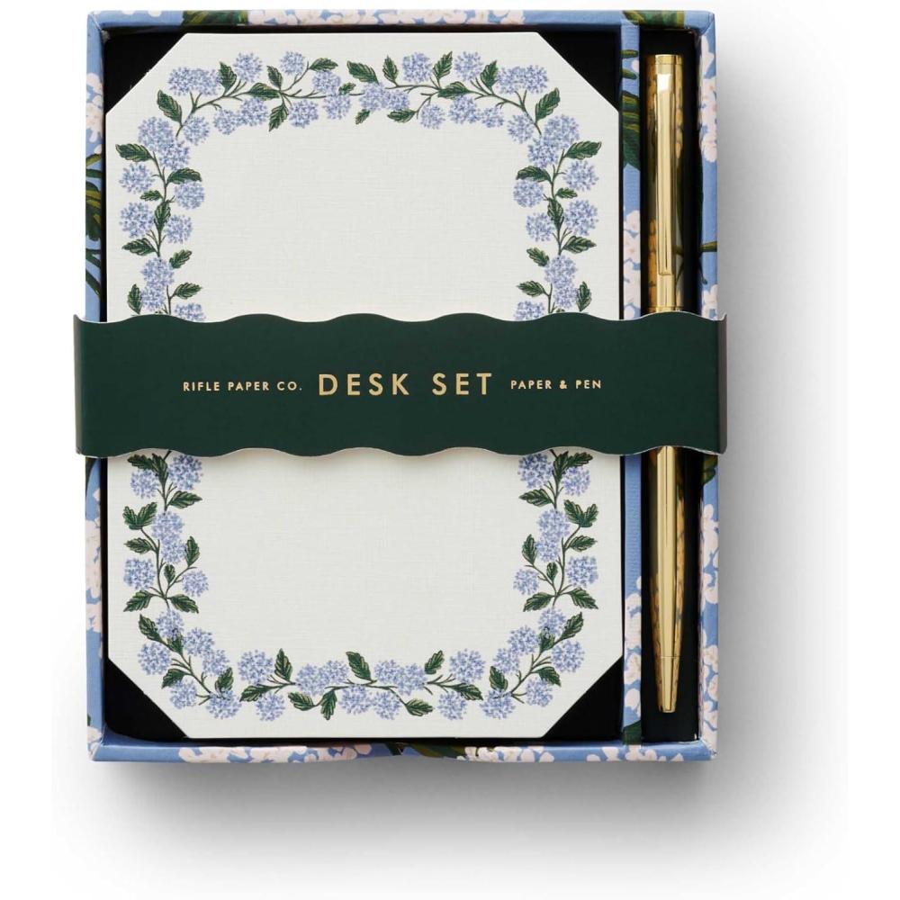 imageRIFLE PAPER CO Dahlia Note Writing Set Take Notes with Style Everyday Reminders or Special Occasion Use Add a Pinch of Pinache to any Note Taking TaskHydrangea
