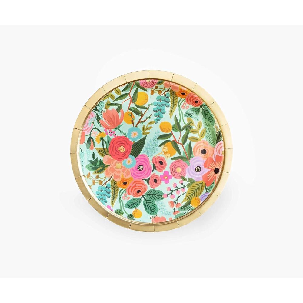 imageRIFLE PAPER CO Garden Party Small Plates Vibrant Floral Design Perfect for Parties Celebrations and Special Occasions Durable and Stylish Tableware to Add a Fun Elegant Touch to Any Event