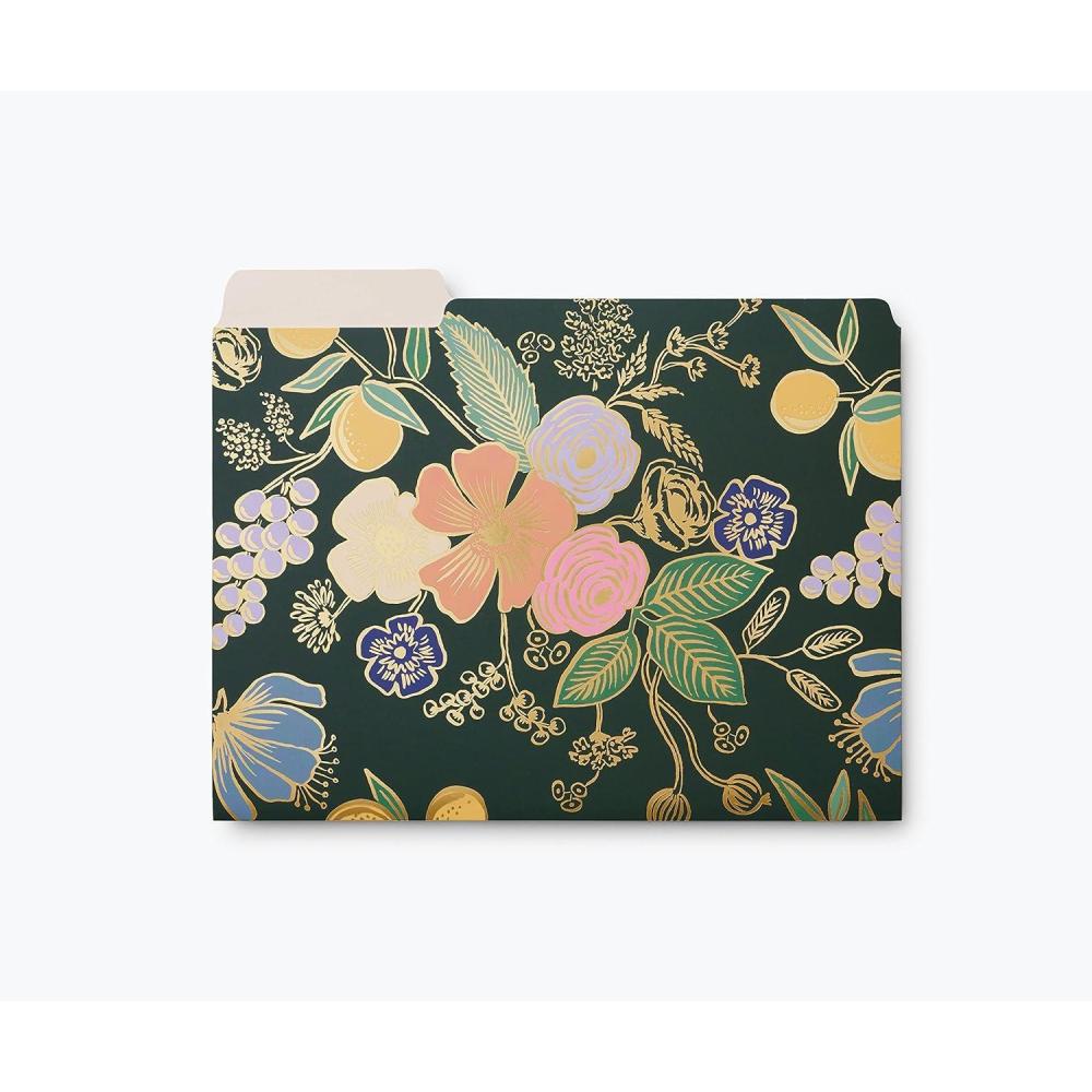 imageRIFLE PAPER CO Hydrangea Assorted File Folder Set Stay Organized with Our Stylish Sturdy and Colorful File Folders Set of 6 Including 2 of Each Design and 12 Handy Adhesive LabelsColette