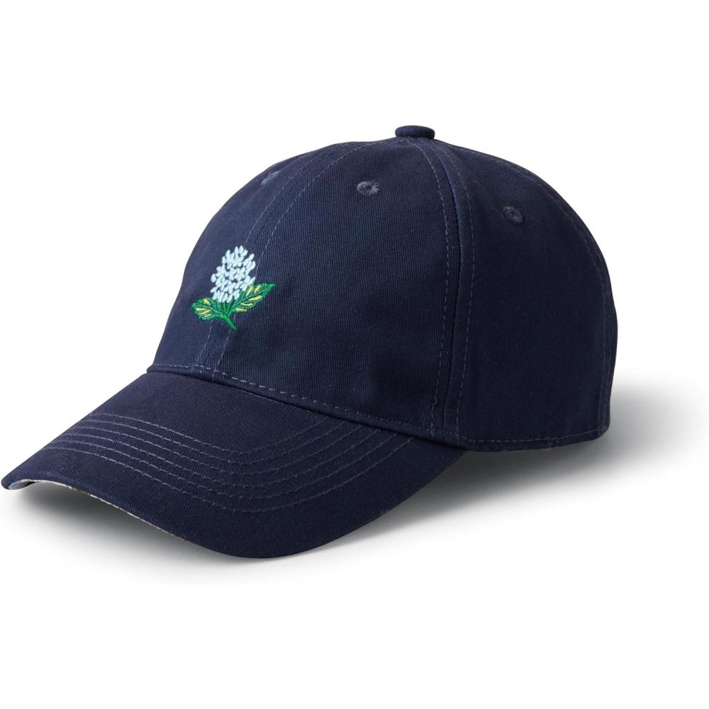imageRIFLE PAPER CO Womens Baseball Hat 7 Brim Classic SixPanel Print Cap with Adjustable Strap One Size Fits AllHydrangea