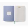 RIFLE PAPER CO. Aster Softcover Journal 150 Lined Pages, 8.5″ L x 6.25″ W, Linen Textured Paper-Wrapped Hardboard Cover, Includes Grosgrain Ribbon Bookmark