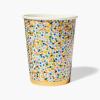 RIFLE PAPER CO. Birthday Cake 8 oz Cups, Set of 12, Whimsical Birthday Cake Design, Perfect for Parties and Celebrations, Durable and Stylish Drinkware to Add a Fun, Festive Touch to Any Event