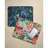 RIFLE PAPER CO. Bookshelf Patterned Mouse Pad | Add a Touch of Charm to Your Workspace | Smooth Polyurethane Finish Allows Mouse to Glide, with Non-Slip Rubber Backing, Bookshelf(Garden Party)