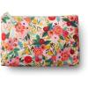RIFLE PAPER CO. Clutch, Small Pocket for a Credit Card or ID, Gold Zipper and Hardware, Printed in Full Color with Foil Stamped Logo, 9.75″ L × 7″ W(Garden Party)