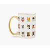 RIFLE PAPER CO. Cool Cats Mug, for Everyday Use and Gatherings with Unique Designs, for Friends and Family Anytime of the Year, Coffee Tea Enthusiasts and more(Cool Cats)