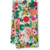 RIFLE PAPER CO. Cotton 21″ × 28″ Kitchen Tea Towel with Hanging Loop | Screen-Printed Dish Cloth for Drying Dishes, Cleaning, Serving, Home Essentials | Garden Party Pattern