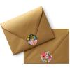 RIFLE PAPER CO. Envelope Seals | 250 Seals, Assorted Set of 4 Designs, Adhesive Backing, Box with Dispensing Slot, Add a Pretty Accent to Your Correspondence (1.5″ W), Garden Party(Garden Party)
