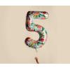 RIFLE PAPER CO. Garden Party Full Color Mylar Numbered Balloon (40″ L, Decoration for Events, Celebrations, Holidays and Parties, Stylish Pattern), #7(#5)