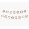 RIFLE PAPER CO. Garden Party Letter Garland, 4.92″ L, 4.92″ D, 72 Alphabetic Tiles, 8 Floral Tiles, Customize Celebratory Messages, Includes 5 Yards of Ribbon to Hang