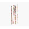 RIFLE PAPER CO. Garden Party Paper Straws, Set of 25, 7.5″ L, Durable and Decorative Straws, Printed in Full Color, Matches Garden Party Occasions Set