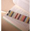 RIFLE PAPER CO. Gemma Bookmark 6″ L x 1.75″ W, Saffiano PU with a Grosgrain Ribbon, Metallic Gold Foil Logo, Perfect for Book Lovers, Writers, & Readers