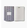 RIFLE PAPER CO. Gracie Stitched Notebook Set, 8.5″ L x 6″ W, Set Of 3, 64 Ruled Pages With Gold Ink, Full-Color Canvas Cover with White Text Paper Interior