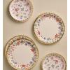 RIFLE PAPER CO. Liesel Small Plates, Vibrant Floral Design, Perfect for Parties, Celebrations and Special Occasions, Durable and Stylish Tableware to Add a Fun, Elegant Touch to Any Event