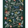 RIFLE PAPER CO. Menagerie Garden Embroidered Journal | 400 Ruled Pages, Cloth Cover with Floral Embroidery & Grosgrain Ribbon Bookmark, Lay-Flat Binding, 8″ L x 5.75″ W(There Are Always Flowers)