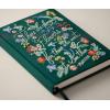 RIFLE PAPER CO. Menagerie Garden Embroidered Journal | 400 Ruled Pages, Cloth Cover with Floral Embroidery & Grosgrain Ribbon Bookmark, Lay-Flat Binding, 8″ L x 5.75″ W(There Are Always Flowers)