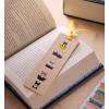RIFLE PAPER CO. Studious Cats Bookmark 6″ L x 1.75″ W, Saffiano PU with a Grosgrain Ribbon, Metallic Gold Foil Logo, Perfect for Book Lovers, Writers, & Readers