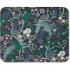 RIFLE PAPER CO. Bookshelf Patterned Mouse Pad | Add a Touch of Charm to Your Workspace | Smooth Polyurethane Finish Allows Mouse to Glide, with Non-Slip Rubber Backing, Bookshelf(Peacock)
