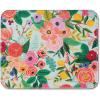 RIFLE PAPER CO. Bookshelf Patterned Mouse Pad | Add a Touch of Charm to Your Workspace | Smooth Polyurethane Finish Allows Mouse to Glide, with Non-Slip Rubber Backing, Bookshelf(Garden Party)