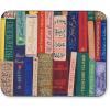 RIFLE PAPER CO. Bookshelf Patterned Mouse Pad | Add a Touch of Charm to Your Workspace | Smooth Polyurethane Finish Allows Mouse to Glide, with Non-Slip Rubber Backing, Bookshelf(Bookshelf)