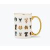 RIFLE PAPER CO. Cool Cats Mug, for Everyday Use and Gatherings with Unique Designs, for Friends and Family Anytime of the Year, Coffee Tea Enthusiasts and more(Hot Dogs)