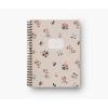 RIFLE PAPER CO. Ditsy Dahlia Spiral Notebook, Full-Color Illustrated Softcover with Gold Foil Accents, 150 Ruled Perforated Pages, 6.25″ W x 8.5″ L, Pocket Folders for Storage