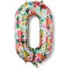 RIFLE PAPER CO. Garden Party Full Color Mylar Numbered Balloon (40″ L, Decoration for Events, Celebrations, Holidays and Parties, Stylish Pattern), #7(#0)