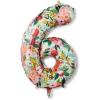 RIFLE PAPER CO. Garden Party Full Color Mylar Numbered Balloon (40″ L, Decoration for Events, Celebrations, Holidays and Parties, Stylish Pattern), #7(#6)
