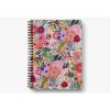 RIFLE PAPER CO. Garden Party Spiral Notebook, Full Color Softcover with Gold Foil Accents, 150 Ruled Perforated Pages, 6.25″ W x 8.5″ L, Pocket Folders for Storage