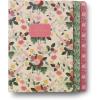 RIFLE PAPER CO. Garden Party Stitched Notebook Set, Set Of 3 Colorful Notebooks, 64 Ruled Pages With Gold Ink, Full Color Canvas Cover With White Text Paper Interior (6″ W × 8.5″ L)(Dahlia)
