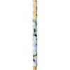 RIFLE PAPER CO. Hydrangea Writing Pen, 5.375″ L, 0.5 mm Rollerball Tip, Stainless Steel Body with Brass Accents, Office and School Supplies for Stationery, Notes, and Art(Hydrangea)