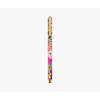 RIFLE PAPER CO. Hydrangea Writing Pen, 5.375″ L, 0.5 mm Rollerball Tip, Stainless Steel Body with Brass Accents, Office and School Supplies for Stationery, Notes, and Art(Juliet Rose)