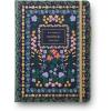 RIFLE PAPER CO. Journal with Pen | Hardcover Notebook with Foil Accents, Paper-Wrapped Grayboard, (144 Pages, Elastic Band Closure, Pocket for Extra Storage), Estee(Wildwood)