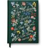 RIFLE PAPER CO. Menagerie Garden Embroidered Journal | 400 Ruled Pages, Cloth Cover with Floral Embroidery & Grosgrain Ribbon Bookmark, Lay-Flat Binding, 8″ L x 5.75″ W(There Are Always Flowers)