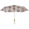 RIFLE PAPER CO. Umbrella, Matching Storage Sleeve, Portable, Auto Open and Close, Wooden Handle, Printed in Full Color(Dahlia)