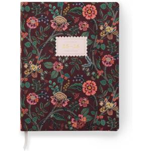 RIFLE PAPER CO. 2026 Gracie 12-Month Academic Planner, Aug. 2025 – July 2026, Thread-Stitch Binding, 9.62″ L x 7.18″ W, Metallic Gold Foil Accents, Monthly Pages & Note Section
