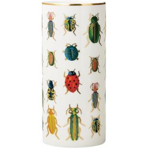 RIFLE PAPER CO. Beetles & Bugs Porcelain Vase for Room and Home Decor, Brighten Up a Living Room, Kitchen Table, or Farmhouse, Large Vase for Tabletop Centerpieces or Bookshelves