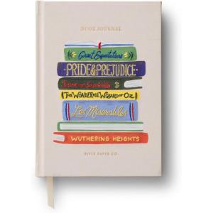 RIFLE PAPER CO. Book Club Embroidered Book Journal, Keep Notes, Daily Events and Personal Area to Capture your Thoughts, Perfect for a Keepsake Journal or Diary