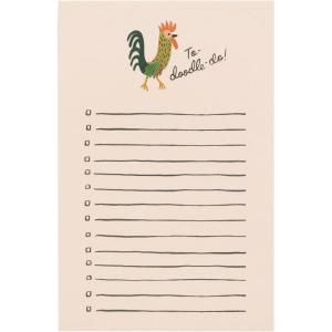 RIFLE PAPER CO. Checklist Notepad | 75 Tear-Off Pages, Manage Important Tasks, Jot Down a To-Do List, or Leave a Sweet Message with our Illustrated Notepads (6.5″ L × 4.25″ W), To Doodle Do