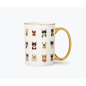 RIFLE PAPER CO. Cool Cats Mug, for Everyday Use and Gatherings with Unique Designs, for Friends and Family Anytime of the Year, Coffee Tea Enthusiasts and more(Cool Cats)
