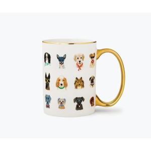 RIFLE PAPER CO. Cool Cats Mug, for Everyday Use and Gatherings with Unique Designs, for Friends and Family Anytime of the Year, Coffee Tea Enthusiasts and more(Hot Dogs)