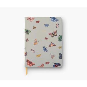 RIFLE PAPER CO. Curio Butterfly Softcover Journal 150 Lined Pages, 8.5″ L x 6.25″ W, Linen Textured Paper-Wrapped Hardboard Cover, Includes Grosgrain Ribbon Bookmark