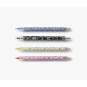 RIFLE PAPER CO. Margaux Gel Pen Set of 8 – Boxed Set of 8 Different Colored Retractable Gel Pens, 0.5mm Rollerball Tip, 5.5″ L, Perfect for Stylizing Note Taking and Writing(Estee)