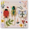 RIFLE PAPER CO. Curio Enamel Paper Clip Set, Use for Organizing, Decorating and More for Important Documents, Designed with Both Style and Function in Mind