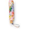 RIFLE PAPER CO. Umbrella | Matching Storage Sleeve, Portable Fold Up Size, Auto Open and Close, Wooden Handle, 43″ Open Diameter, Printed in Full Color (11⅛” Closed Length), Marguerite
