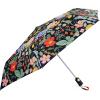 RIFLE PAPER CO. Umbrella | Matching Storage Sleeve, Portable Fold Up Size, Auto Open and Close, Wooden Handle, 43″ Open Diameter, Printed in Full Color (11⅛” Closed Length), Strawberry Fields